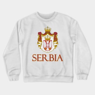 Serbia - Serbian Coat of Arms Design Crewneck Sweatshirt